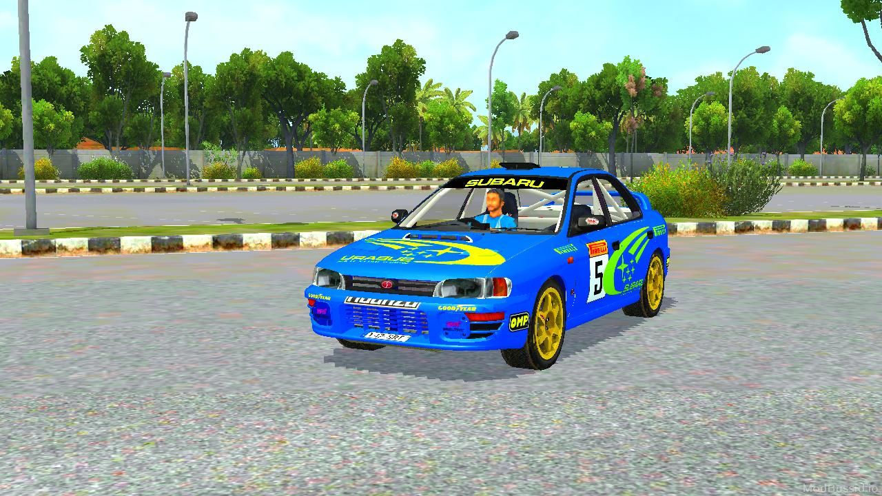 Download Mod Bussid Subaru Impreza 1995 World Rally ChampionShip By Hanzoo Mod